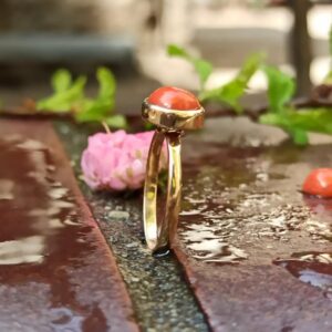 14K Gold Ring with Natural Coral (SOLD)