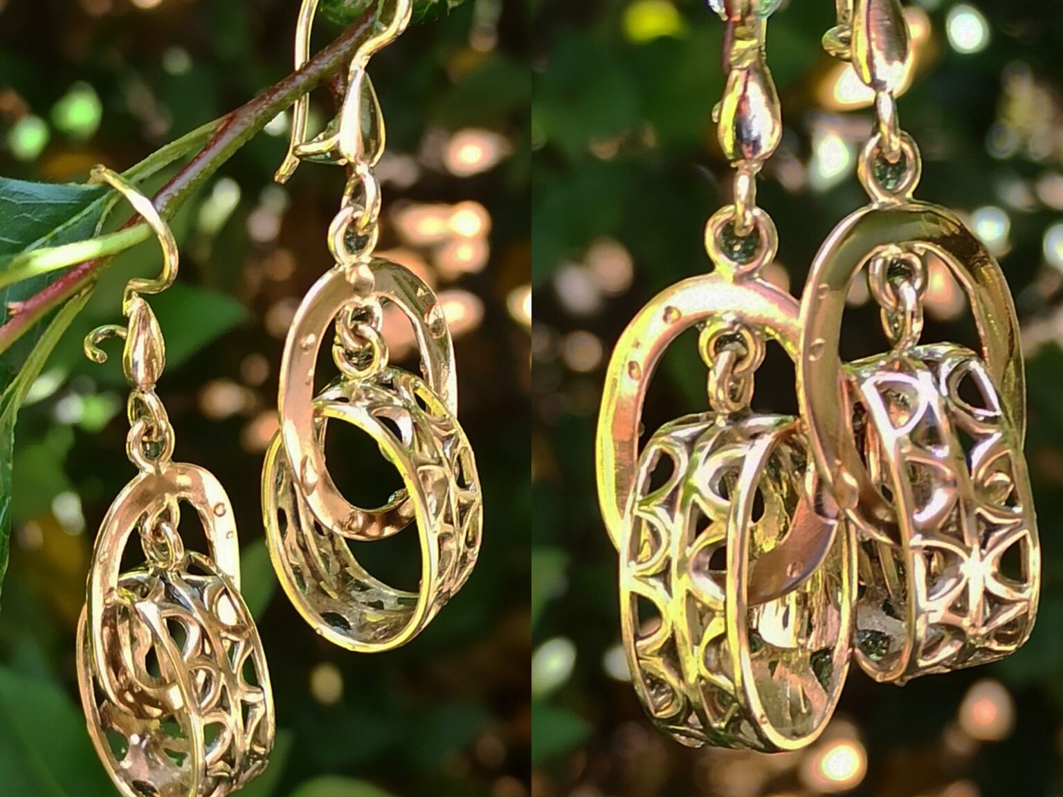 Exclusive handmade 18k gold earrings Herolda Jewellery