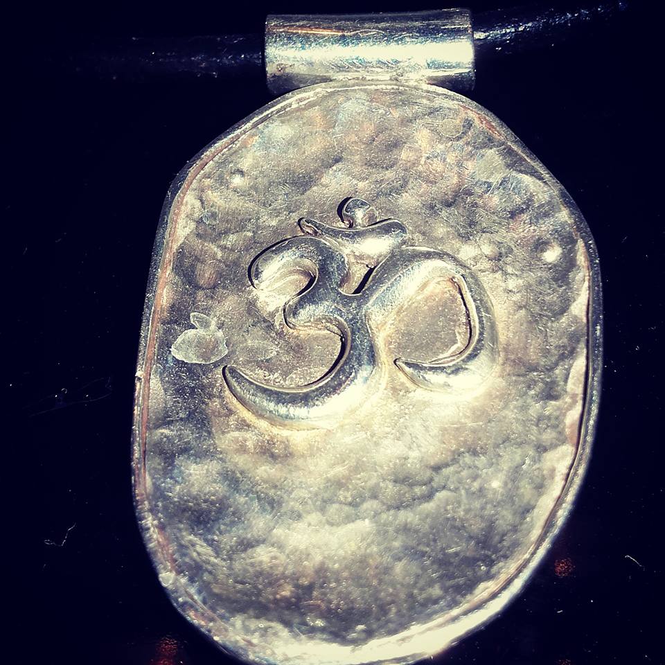 Silver yoga pendant handmade Herolda Jewellery